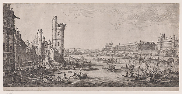 Vue du Louvre (View of the Louvre), from "Les Deux Grandes Vues de Paris" (The Two Large Views of Paris)